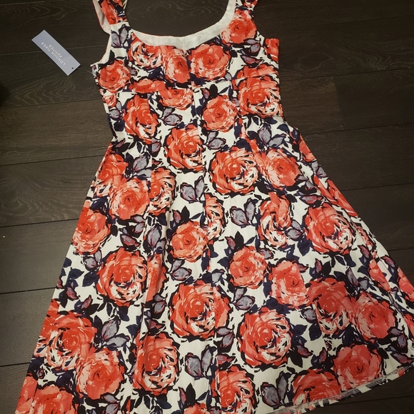 London Times Petite Coral Dress - Picture 2 of 15